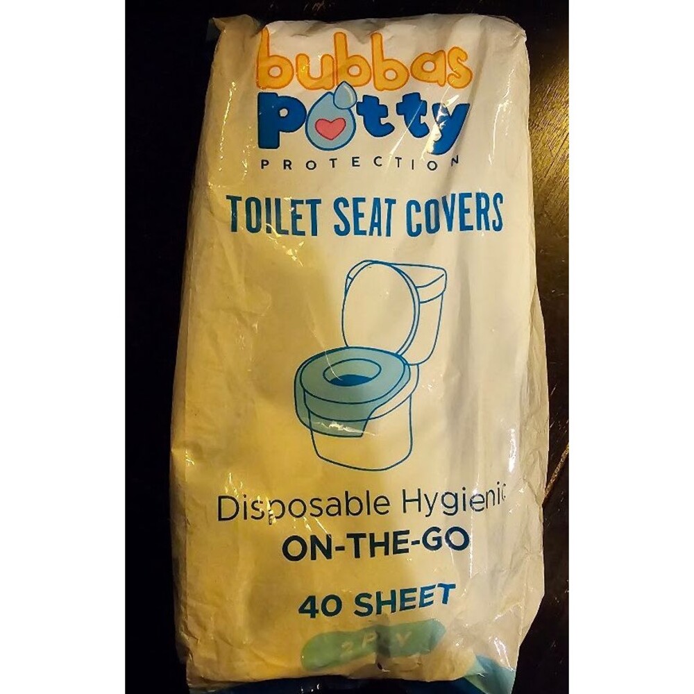 40pcs Quality Disposable Toilet Seat Covers Stick-On Non-Slip for Public Toilets